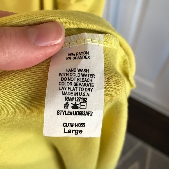 Canary Yellow HiLo T-shirt Dress by Bo Bel - Picture 6 of 8